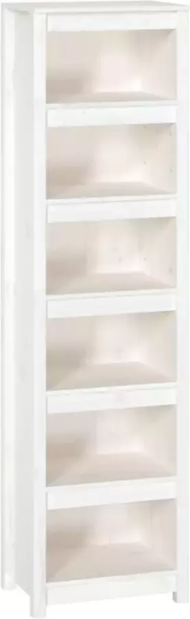 Maison Exclusive Boekenkast 50x35x183 cm massief grenenhout wit