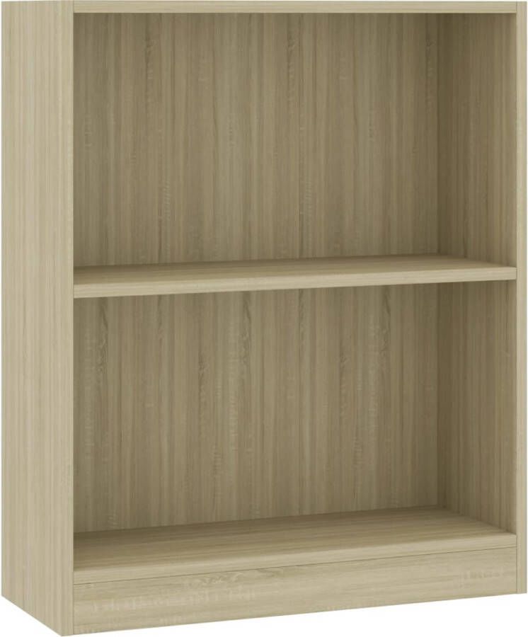 Maison Exclusive Boekenkast 60x24x74 5 cm bewerkt hout sonoma eikenkleurig