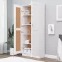 Maison Exclusive Boekenkast 82 5x30 5x185 5 cm spaanplaat wit - Thumbnail 2