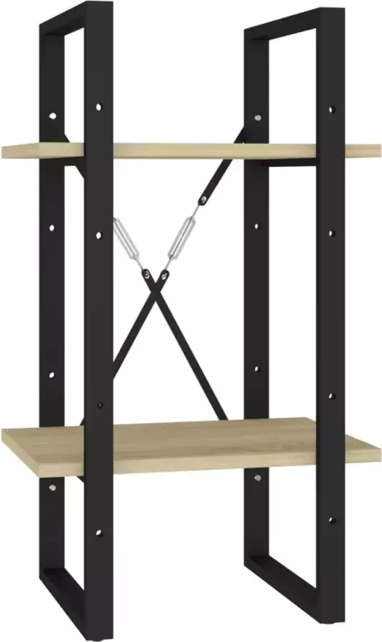 Maison Exclusive Boekenkast met 2 schappen 40x30x70 cm spaanplaat sonoma eiken