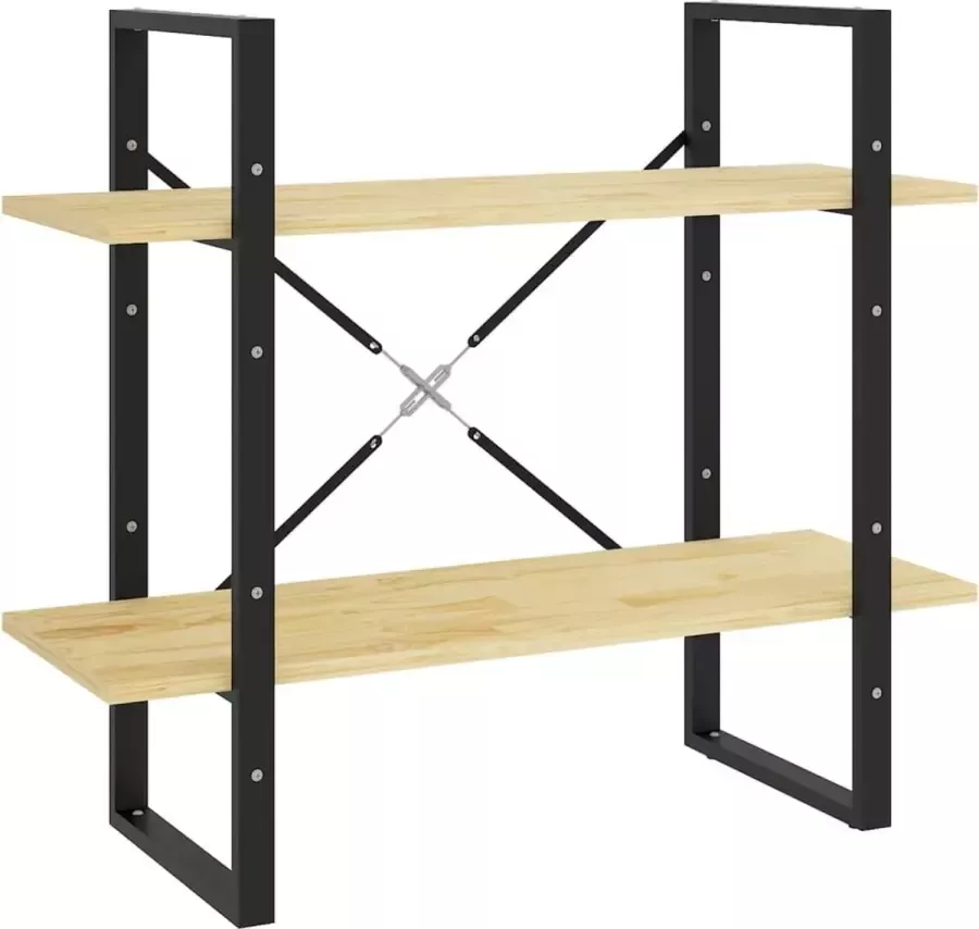 Maison Exclusive Boekenkast met 2 schappen 80x30x70 cm massief grenenhout