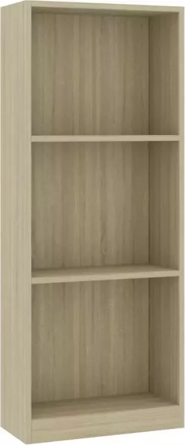 Maison Exclusive Boekenkast met 3 schappen 40x24x108 cm bewerkt hout sonoma eik