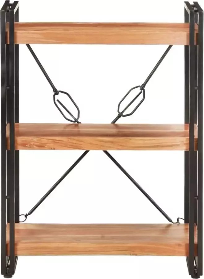 Maison Exclusive Boekenkast met 3 schappen 60x30x80 cm massief acaciahout