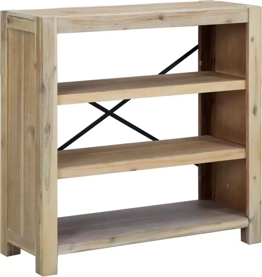 Maison Exclusive Boekenkast met 3 schappen 80x30x80 cm massief acaciahout