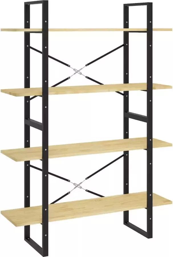 Maison Exclusive Boekenkast met 4 schappen 100x30x140 cm massief grenenhout