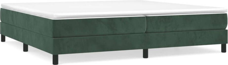 Maison Exclusive Boxspringframe fluweel donkergroen 200x200 cm