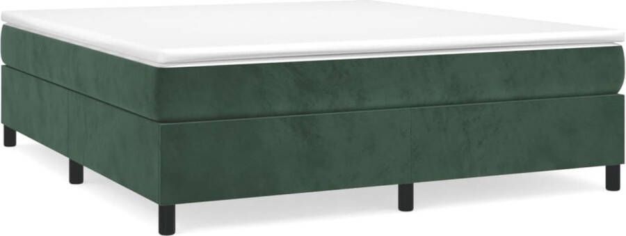 Maison Exclusive Boxspringframe fluweel donkergroen 200x200 cm