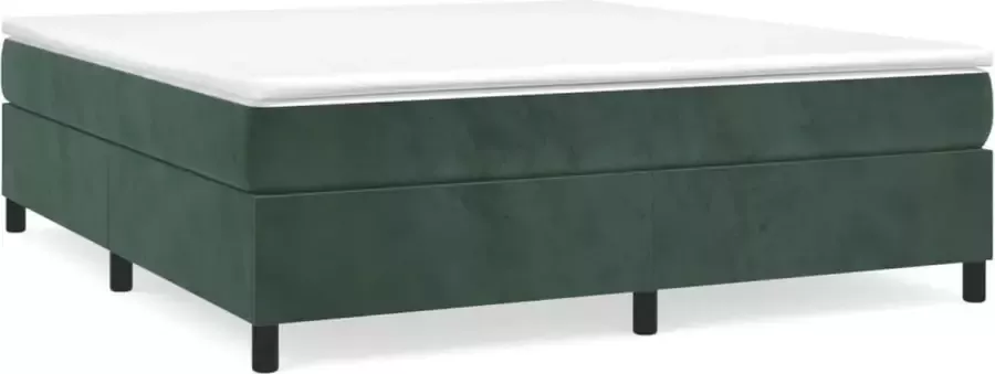 Maison Exclusive Boxspringframe fluweel donkergroen 200x200 cm
