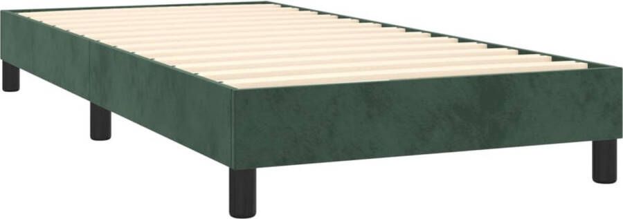 Maison Exclusive Boxspringframe fluweel donkergroen 90x200 cm