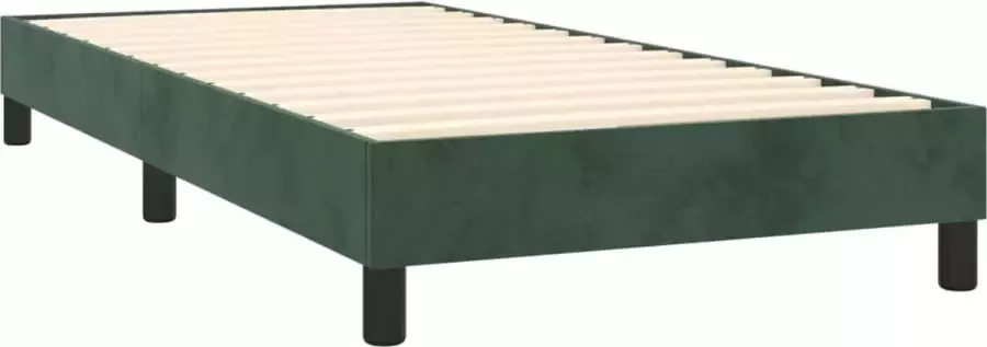 Maison Exclusive Boxspringframe fluweel donkergroen 90x200 cm