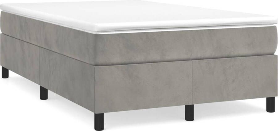 Maison Exclusive Boxspringframe fluweel lichtgrijs 120x200 cm