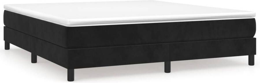 Maison Exclusive Boxspringframe fluweel zwart 180x200 cm