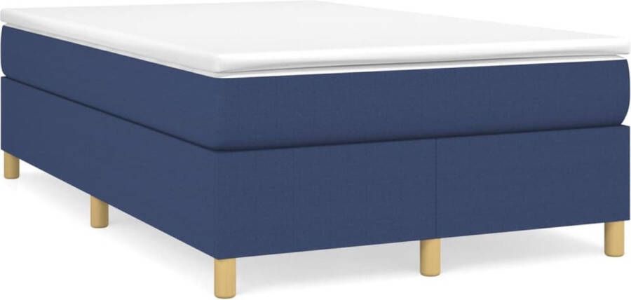 Maison Exclusive Boxspringframe stof blauw 120x200 cm