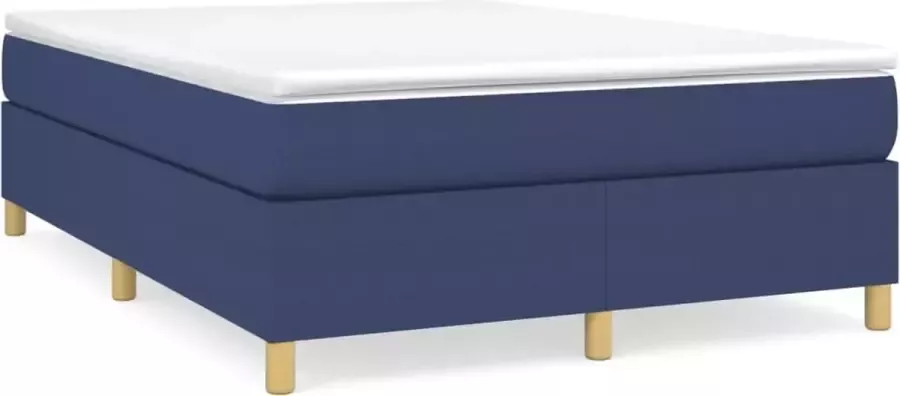 Maison Exclusive Boxspringframe stof blauw 140x190 cm