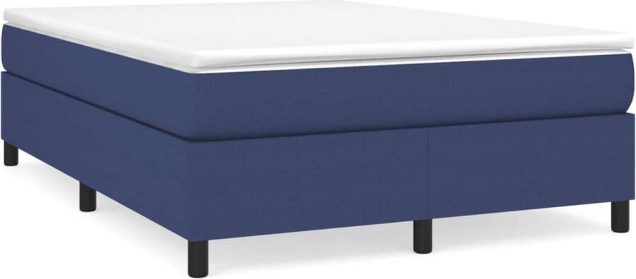 Maison Exclusive Boxspringframe stof blauw 140x200 cm