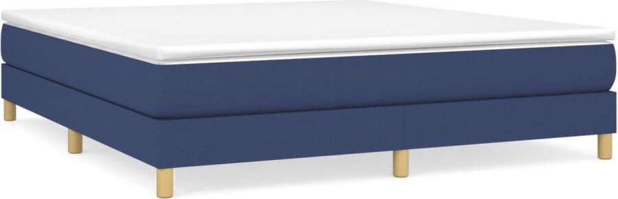 Maison Exclusive Boxspringframe stof blauw 180x200 cm