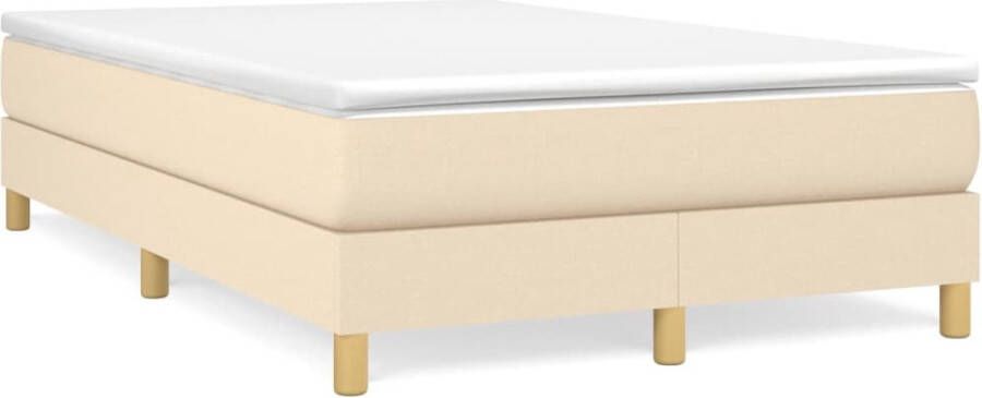 Maison Exclusive Boxspringframe stof crèmekleurig 120x200 cm