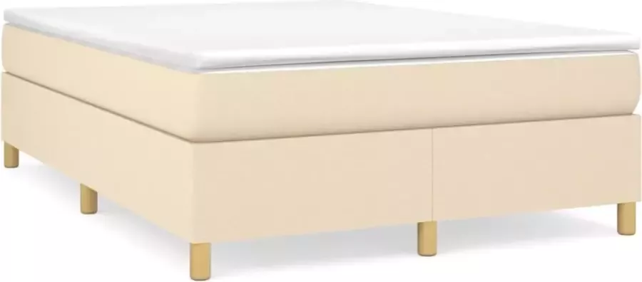 Maison Exclusive Boxspringframe stof crèmekleurig 140x190 cm