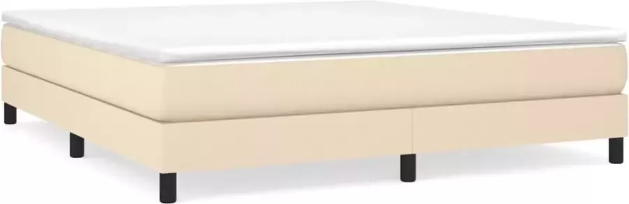Maison Exclusive Boxspringframe stof crèmekleurig 160x200 cm