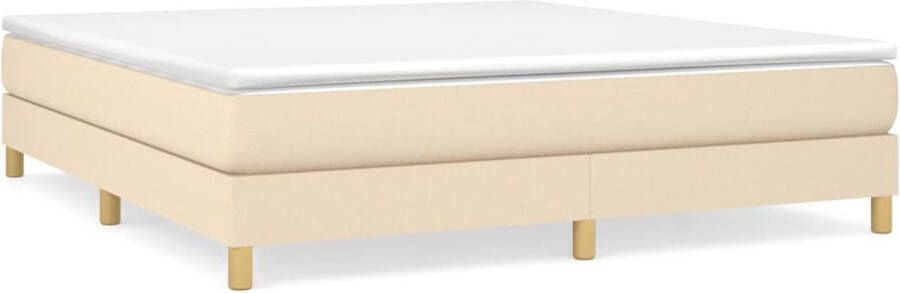 Maison Exclusive Boxspringframe stof crèmekleurig 180x200 cm