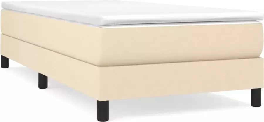 Maison Exclusive Boxspringframe stof crèmekleurig 90x190 cm