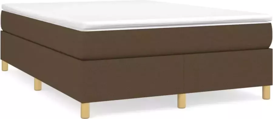 Maison Exclusive Boxspringframe stof donkerbruin 140x190 cm