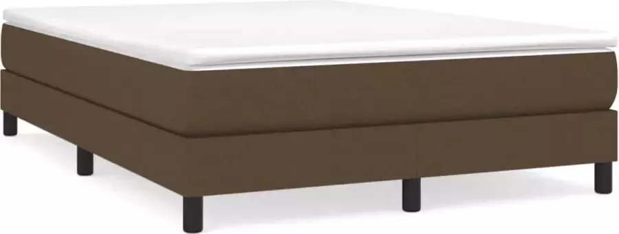 Maison Exclusive Boxspringframe stof donkerbruin 140x200 cm