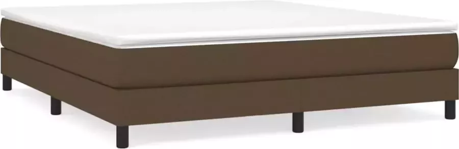 Maison Exclusive Boxspringframe stof donkerbruin 160x200 cm