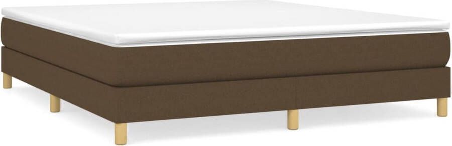 Maison Exclusive Boxspringframe stof donkerbruin 180x200 cm