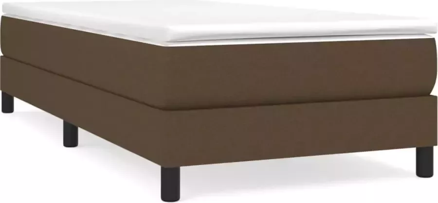 Maison Exclusive Boxspringframe stof donkerbruin 80x200 cm
