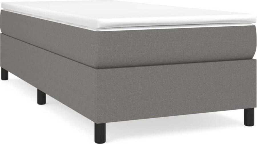 Maison Exclusive Boxspringframe stof donkergrijs 100x200 cm