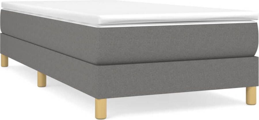 Maison Exclusive Boxspringframe stof donkergrijs 100x200 cm