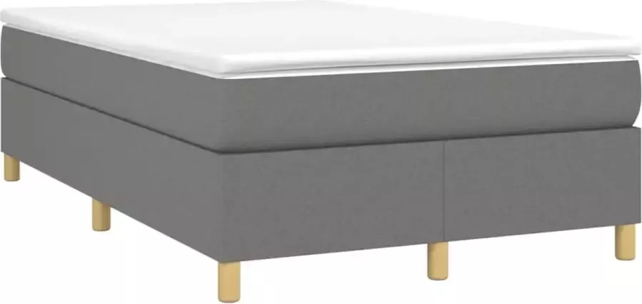 Maison Exclusive Boxspringframe stof donkergrijs 120x200 cm