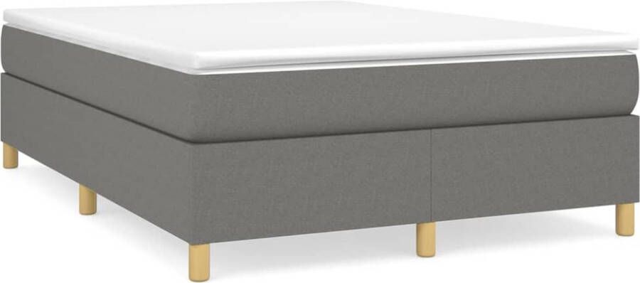 Maison Exclusive Boxspringframe stof donkergrijs 140x190 cm