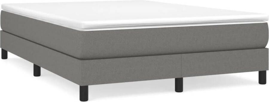 Maison Exclusive Boxspringframe stof donkergrijs 140x190 cm