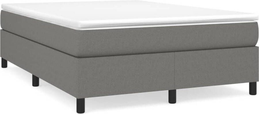 Maison Exclusive Boxspringframe stof donkergrijs 140x200 cm