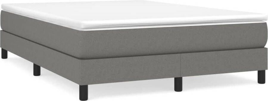 Maison Exclusive Boxspringframe stof donkergrijs 140x200 cm