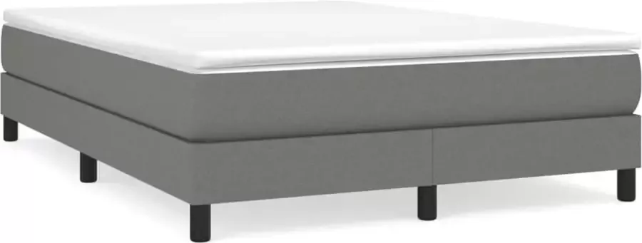 Maison Exclusive Boxspringframe stof donkergrijs 140x200 cm