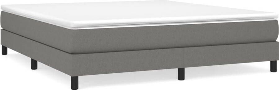 Maison Exclusive Boxspringframe stof donkergrijs 160x200 cm