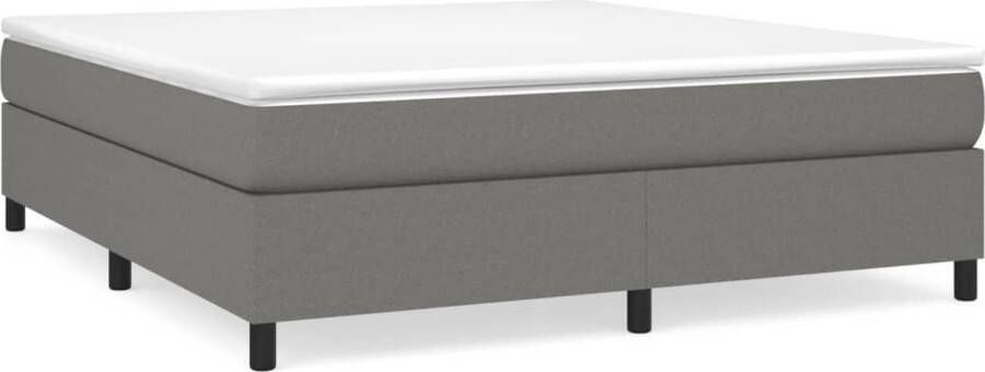 Maison Exclusive Boxspringframe stof donkergrijs 160x200 cm