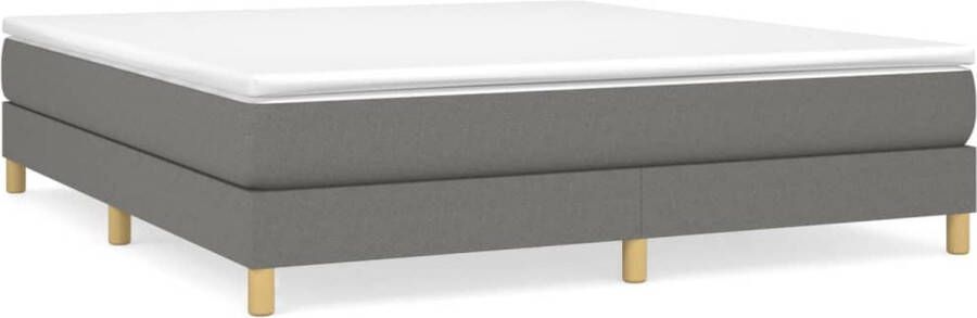 Maison Exclusive Boxspringframe stof donkergrijs 180x200 cm