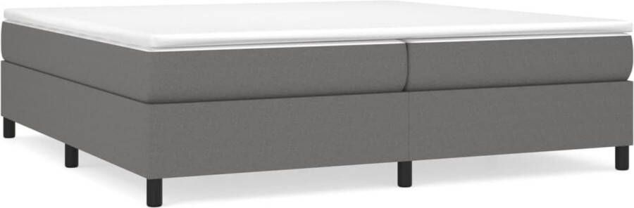 Maison Exclusive Boxspringframe stof donkergrijs 200x200 cm