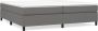 Maison Exclusive Boxspringframe stof donkergrijs 200x200 cm - Thumbnail 2