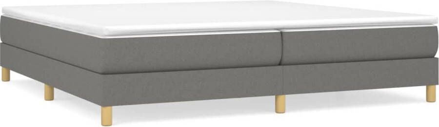 Maison Exclusive Boxspringframe stof donkergrijs 200x200 cm