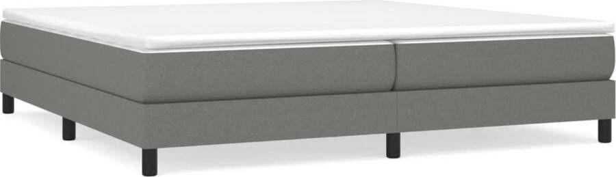 Maison Exclusive Boxspringframe stof donkergrijs 200x200 cm