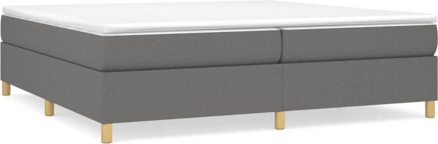 Maison Exclusive Boxspringframe stof donkergrijs 200x200 cm