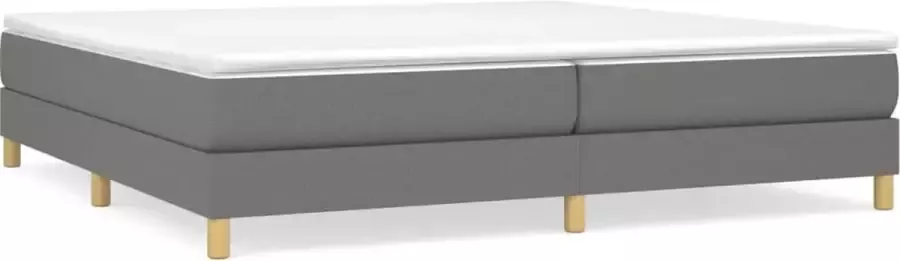 Maison Exclusive Boxspringframe stof donkergrijs 200x200 cm