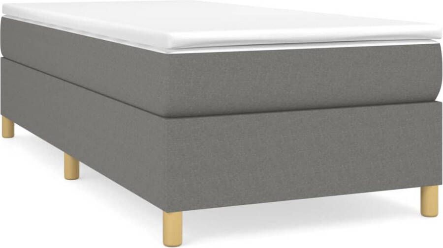 Maison Exclusive Boxspringframe stof donkergrijs 80x200 cm