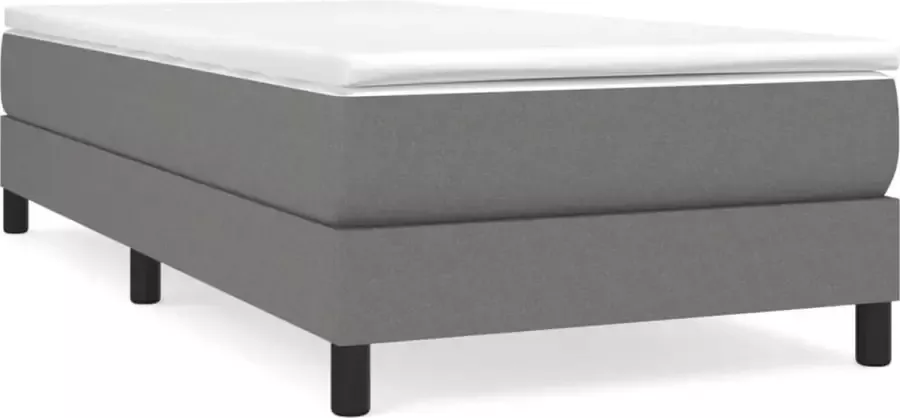 Maison Exclusive Boxspringframe stof donkergrijs 80x200 cm