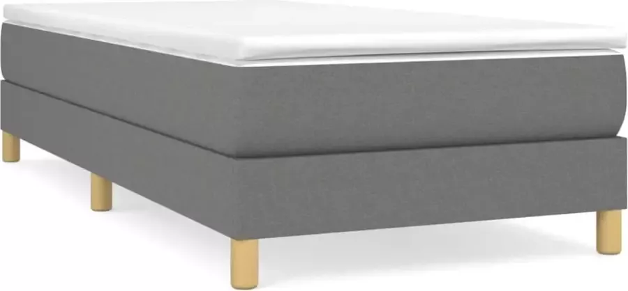 Maison Exclusive Boxspringframe stof donkergrijs 80x200 cm